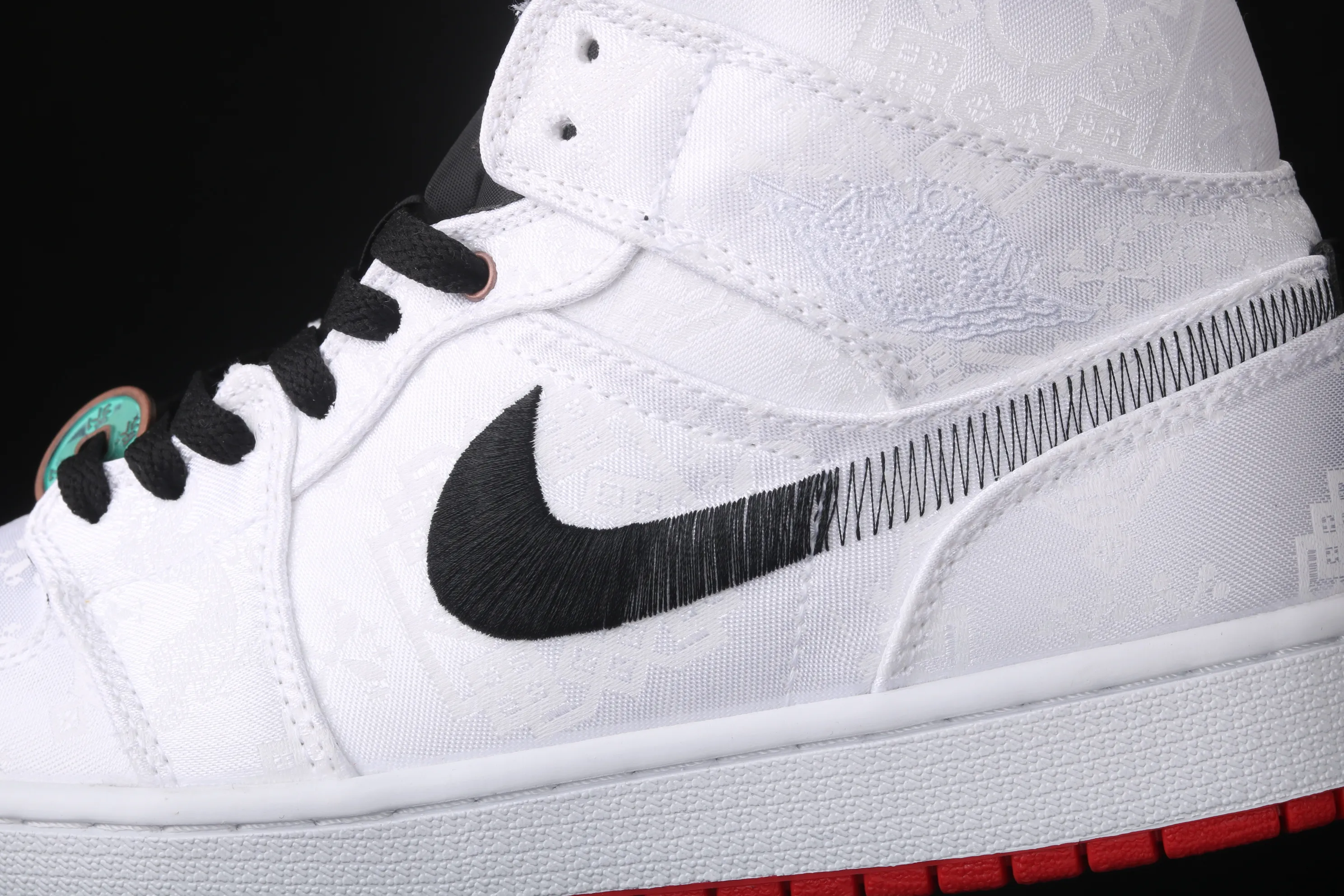 All categories Air Jordan Jordan series basketball shoes Air Jordan 1 Mid CLOT x Air Jordan 1 Mid "Fearless" AJ1 Joe 1 mid-top white silk CU2804-100